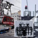 Man scales 250-foot-high Roosevelt Island Tram tower in NYC