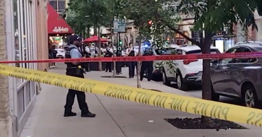 Man shot during fight outside River North pizzeria