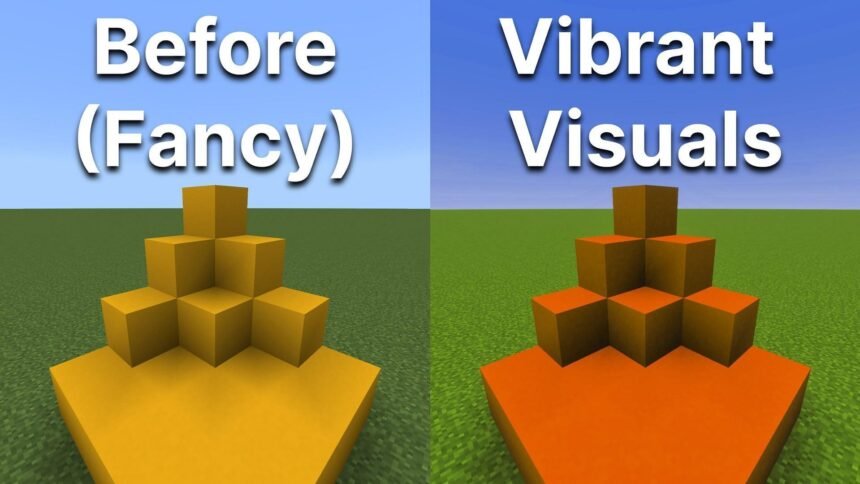 Minecraft fans are annoyed by the yellow tint of Vibrant Visuals