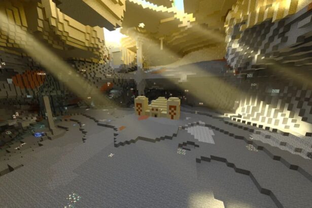 Minecraft player discovers desert temple inside cave