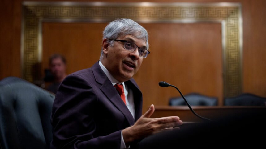 NIH Bhattacharya, Francis Collins, Aspen 2025