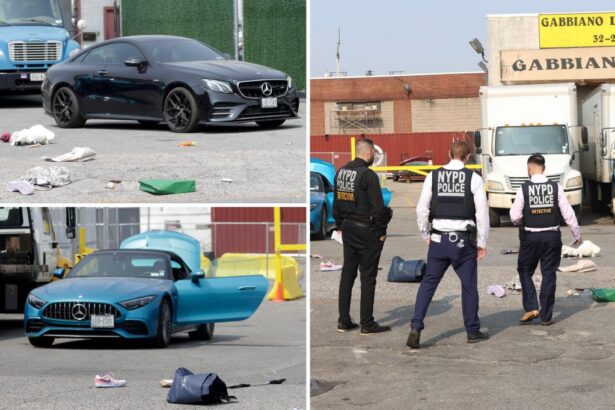 NYPD cop fires at armed BMW thieves who tried to mow down officers during heist from Queens shop: cops