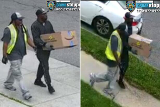 NYPD footage captures callous home invaders who allegedly posed as Amazon workers, tied up mom, dad and 3 kids