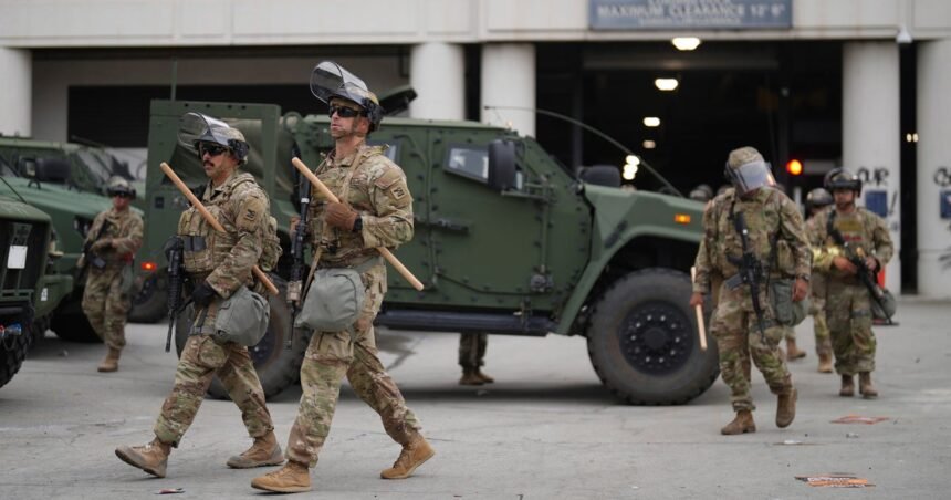 National Guard Troops Ordered To Los Angeles By Trump Find Quiet Streets And Few Protests