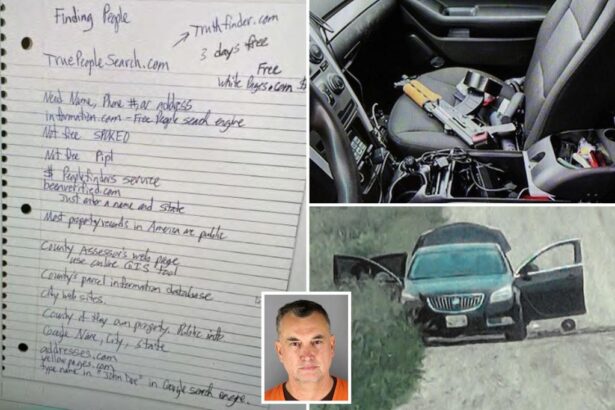 Notebooks found in Vance Boelter’s car detail planning in Minnesota assassination