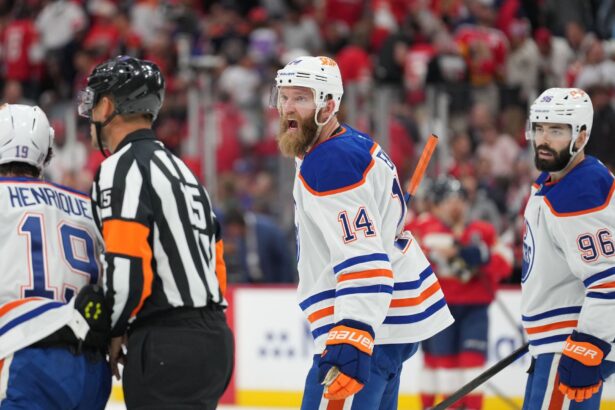 Oilers’ Mattias Ekholm, Kris Knoblauch get 100% honest about chasing Panthers yet again after 2-0 first period in Game 5 SCF loss
