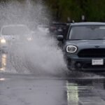Rain prompts flood warnings, washes out road into Colorado Springs park