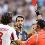 Referee mixes up red card with prayer card while sending off Boca Juniors’ Figal at FIFA Club World Cup game