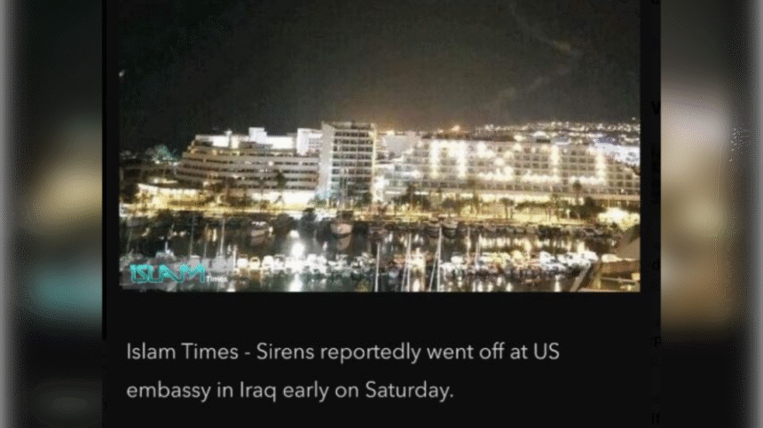 Reports: Embassy Under Attack – Sirens Are Sounding at the US Embassy in Baghdad, Iraq |