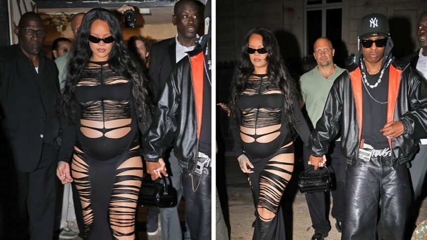 Rihanna and A$AP Rocky Bring Son Riot to Runway Show, Then Go Clubbing