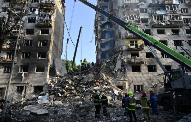 Russian missile and drone attack kills at least 14 in Kyiv