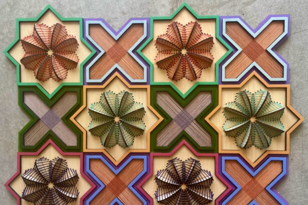 Sculptural Embroideries on Wood by Nosheen Iqbal Translate Architectural Motifs into Thread — Colossal