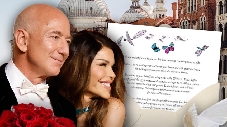 See Jeff Bezos and Lauren Sanchez’s Wedding Invitation