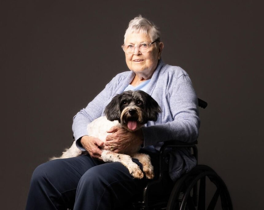Senior Living Center Welcomes Shelter Dogs For Uplifting Photo Shoot