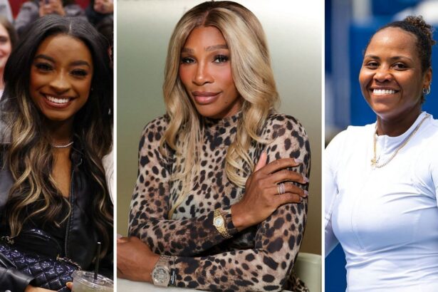 Serena Williams gets the love from Simone Biles, Taylor Townsend as she turns up the glamor in leopard-print dress with luxury watch collection