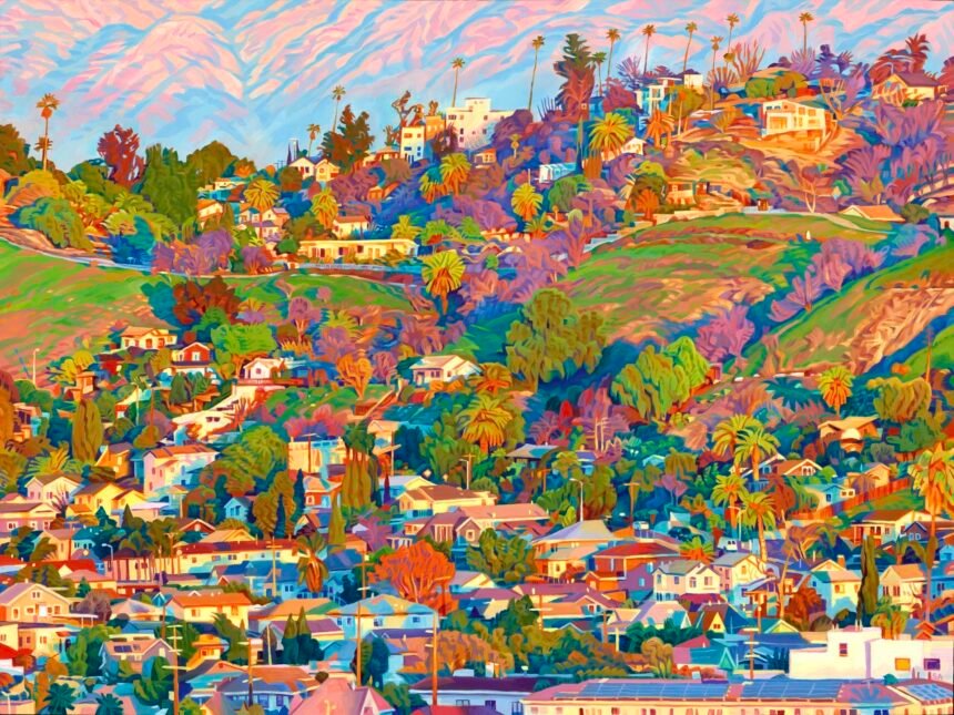 Seth Armstrong Sets the Hills of Los Angeles Aglow in Vibrant Oil Paintings — Colossal