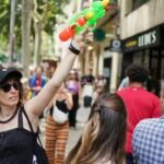 Spaniards turn water pistols on visitors to protest tourism : NPR