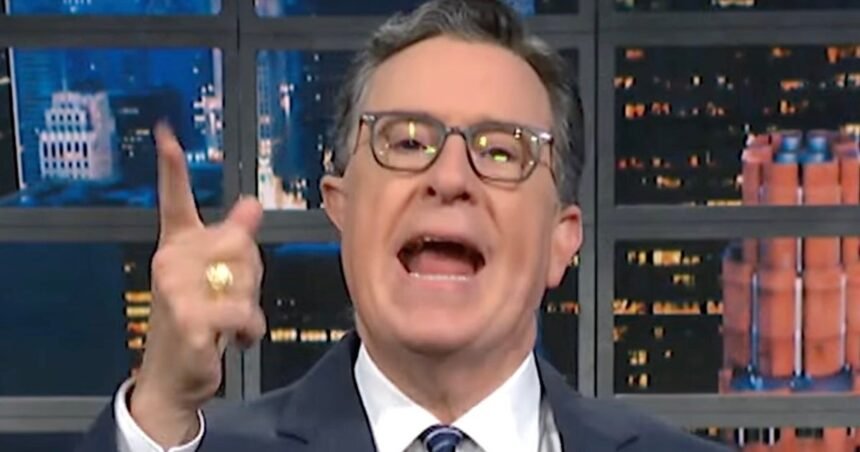 Stephen Colbert Spots 1 Word Trump’s Too ‘Embarrassed’ To Say