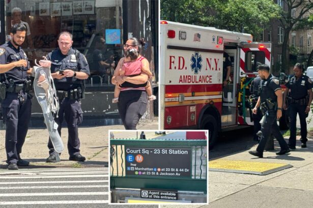 Stranger sprays mystery substance in face of mom, 25, and daughter, 11 months, on board NYC train: cops