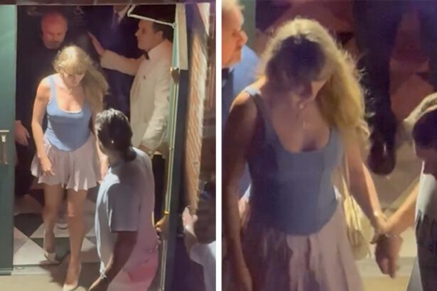 Taylor Swift and Travis Kelce Hold Hands While Exiting NYC Restaurant