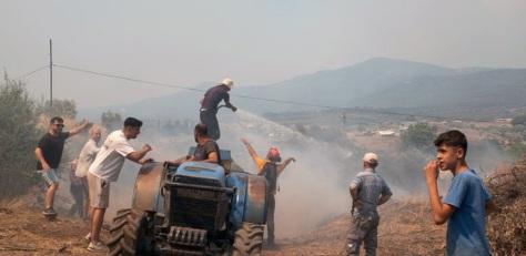 Thousands flee Turkey wildfires; heatwave bakes Europe