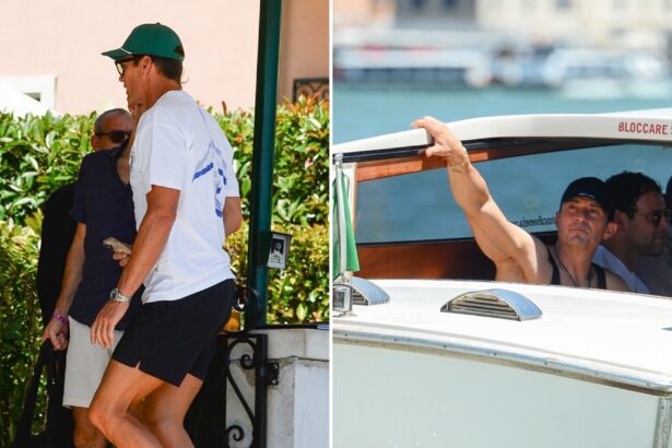 Tom Brady, Orlando Bloom Catch Ride On Water Taxi During Bezos-Sanchez Wedding Week