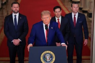 Trump addresses nation after US strikes Iran
