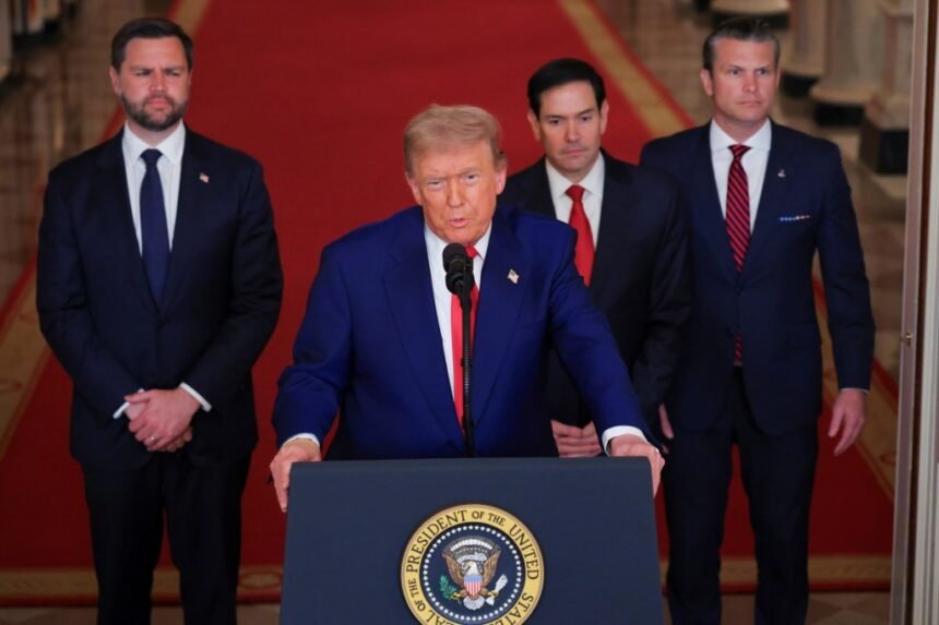 Trump addresses nation after US strikes Iran