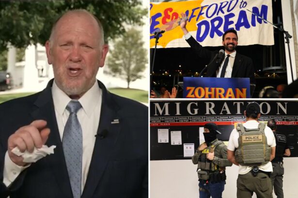 Trump border czar Homan rips into NYC Mamdani mayoral campaign against ICE agents