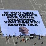 Venice Climate Activists Have a Blunt Message for Jeff Bezos