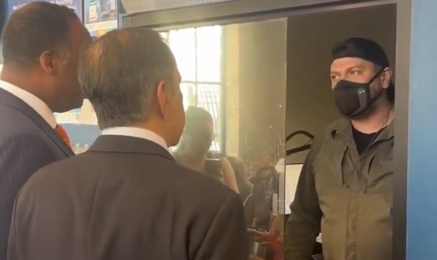 WATCH: Democrat Reps Blocked from Entering ICE Facility in Chicago – ICE Official Shuts Window in Their Face |
