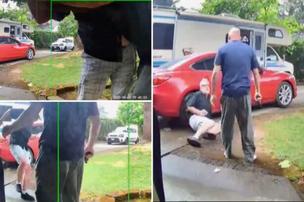 Wild video shows drunk, armed DoorDash driver wrestling with customer while demanding a tip: cops