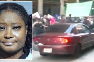 Woman drove into protest crowd with kids in car, injuring 66-year-old: prosecutors