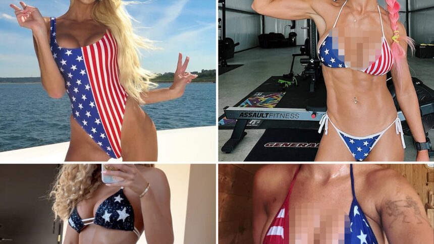 American Flag Swimwear Guess Who!