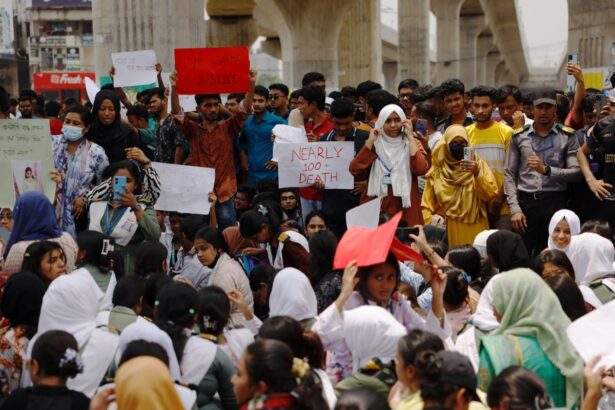 Angry protests in Bangladesh as plane crash toll mounts