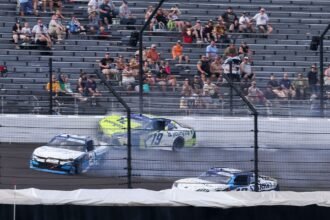 Austin Hill defends himself after wrecking Aric Almirola at Indianapolis Xfinity race