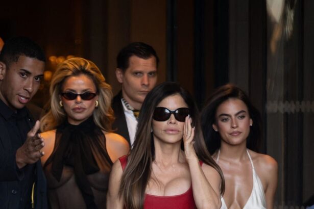 Lauren Sánchez Bezos Swaps Bridal Whites and Dolce for Red Leather and Versace