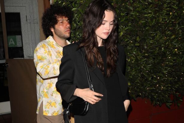 Selena Gomez Tests Out the Suit and Sandal Combo for a Summer Date Night