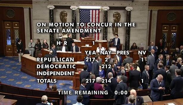 BREAKING: House PASSES President Trump’s “Big Beautiful Bill,” Sending the Legislation to His Desk – Here are the Two Republicans Who Voted NO |