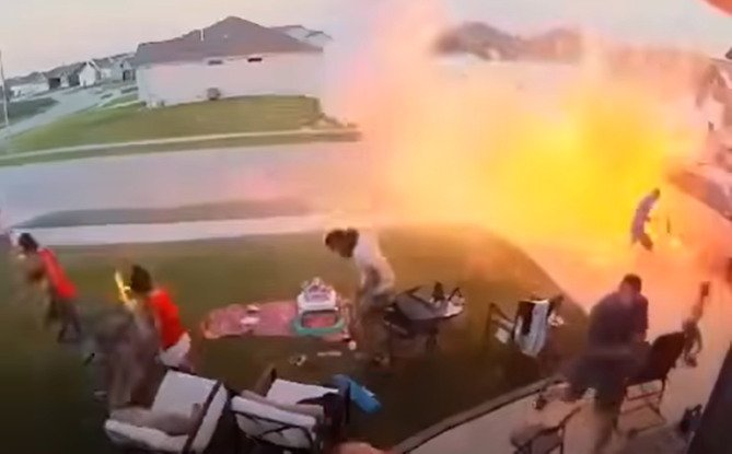 CLASSIC: Viral Video From 2022 Shows the Moment a Family’s Yard Turned Into a WAR ZONE Due to a Fireworks Mishap |