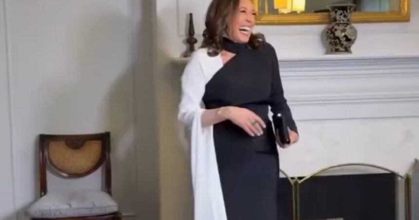 Cackling Mess Kamala Harris Crops Joe and Jill Biden Out of Her July 4th Post on X |