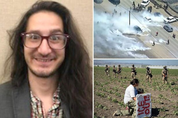 California professor Jonathan Anthony Caravello arrested for allegedly tossing tear gas canister at ICE agents during raid on marijuana farm