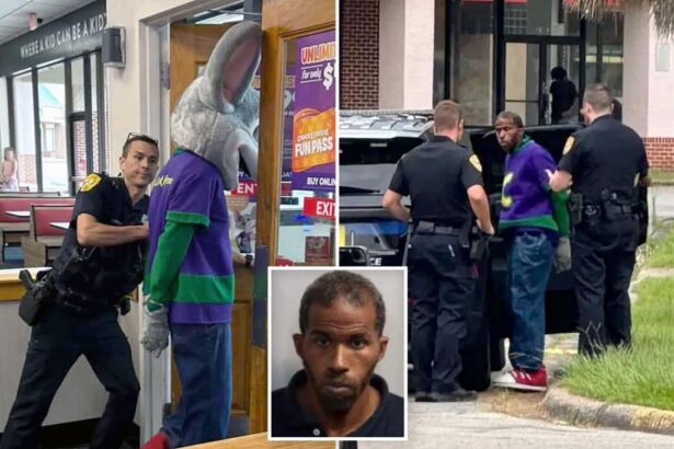 Chuck E. Cheese mascot arrested in front of horrified kids in Florida