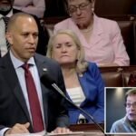 Dems drag rep from camera view after she dozed off during Hakeem Jeffries’ anti-‘big beautiful bill’ speech