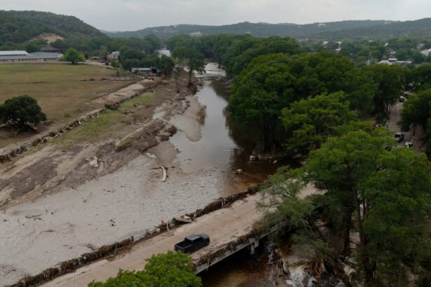 ‘Disasters are a human choice’: Texas counties have little power to stop building in flood-prone areas