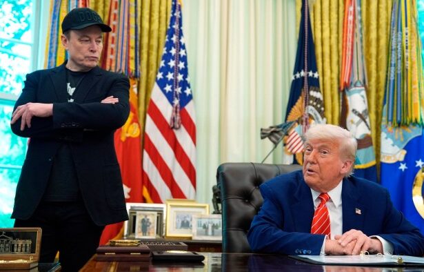 Donald Trump calls Elon Musk a ‘train wreck’ as feud escalates over third party