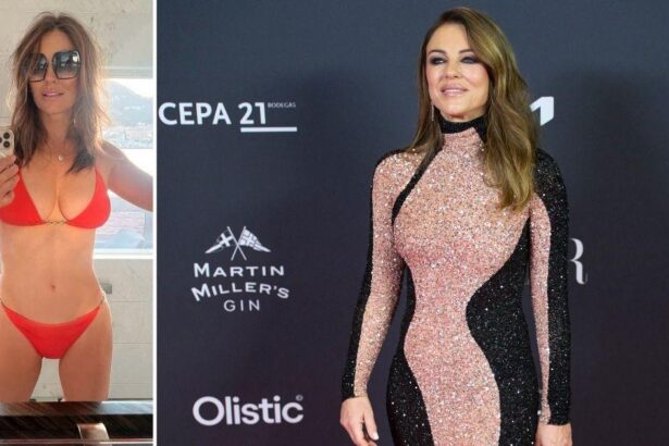 Elizabeth Hurley Turns Heads in Jaw-Dropping Tiny Red Bikini Selfie
