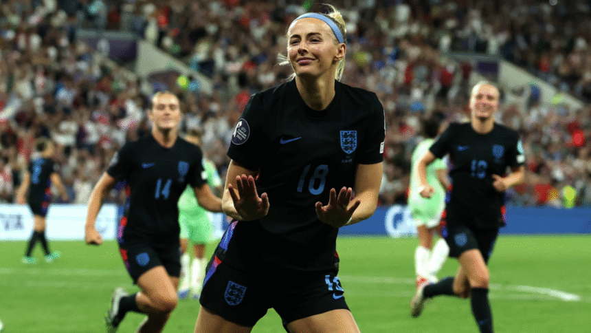 England stage another late comeback to reach Women’s Euro finals; Spain and Germany meet Wednesday in semis