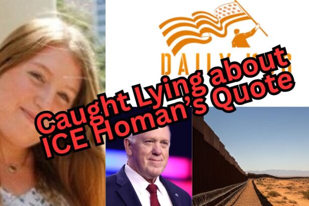 FACT CHECK: Daily Kos Lying about ICE’s Tom Homan Quote, Misstating Law |
