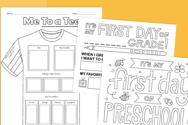 Fun First-Day-of-School Worksheets (Free Printables)